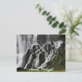 風光明媚なウォーターフォールアゾレス ポストカード (スタンド正面)