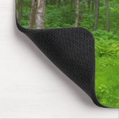 風光明媚なウッドランドグリーンマウスパッド マウスパッド (コーナー)