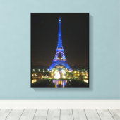 風光明媚なエッフェルタワー キャンバスプリント (インサイチュ (ウッドフロア))
