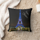 風光明媚なエッフェルタワー クッション (ブランケット)