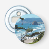 風光明媚なオレゴンの海岸線の風景 栓抜き (正面)