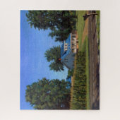 風光明媚なオールドファームハウスオンミズーリファーム ジグソーパズル (縦)