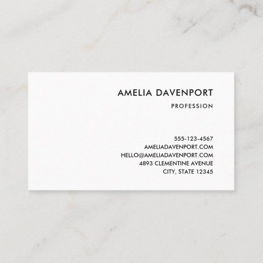 風光明媚なカントリーの山と湖 名刺 (裏面)