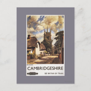 風光明媚なカントリービュー英国鉄道ポスター ポストカード
