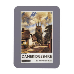 風光明媚なカントリービュー英国鉄道ポスター マグネット