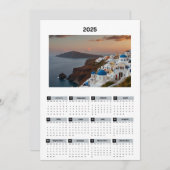 風光明媚なギリシャ表示カレンダー プログラム (正面/裏面)