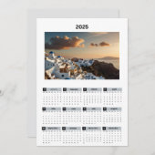 風光明媚なギリシャ表示カレンダー プログラム (正面/裏面)