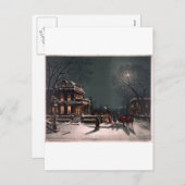 風光明媚なクリスマス シーズンポストカード (正面/裏面)