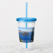 風光明媚なクレーターレイク国立公園 アクリルタンブラー (正面)