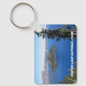 風光明媚なクレーターレイク国立公園 キーホルダー (正面)