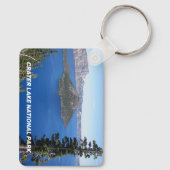 風光明媚なクレーターレイク国立公園 キーホルダー (裏面)