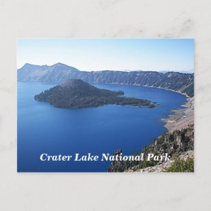 風光明媚なクレーターレイク国立公園 ポストカード