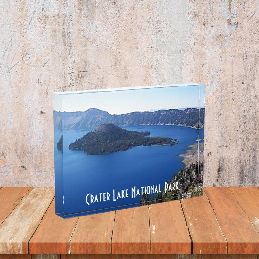 風光明媚なクレーター湖国立公園フォトブロック フォトブロック