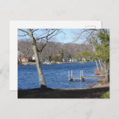 風光明媚なコネチカット湖 ポストカード (正面/裏面)