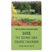 風光明媚なゴルフコースは月に1ページ カレンダー (カバー)