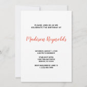 風光明媚なゴールウェイアイルランド任意の年の誕生日 招待状 (裏面)