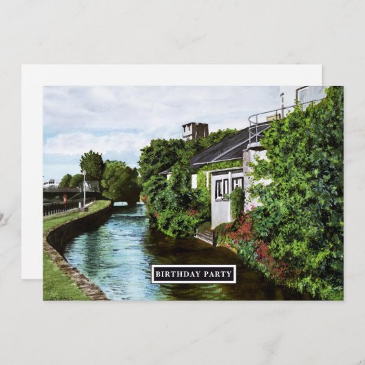 風光明媚なゴールウェイアイルランド任意の年の誕生日 招待状 (正面/裏面)