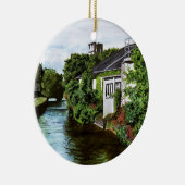 風光明媚なゴールウェイシティアイルランドキャナルビュー セラミックオーナメント (右)