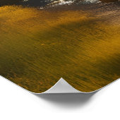 風光明媚なサンライトマウンテンリバー ポスター (角)