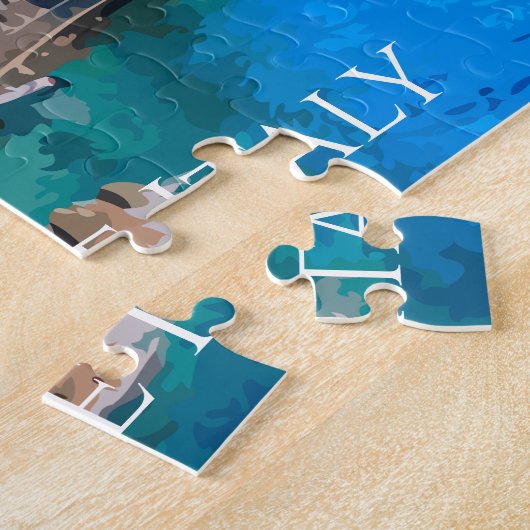 風光明媚なジグソーパズルのための大人Cinque Terre Italy ジグソーパズル (側面)