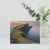 風光明媚なスコットランドシースケープ ポストカード (スタンド正面)