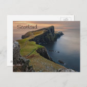 風光明媚なスコットランドシースケープ ポストカード (正面/裏面)