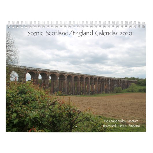 風光明媚なスコットランド/イングランドのカレンダー2020 カレンダー (カバー)