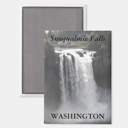 風光明媚なスノクアルミー秋,ワシントン マグネット (正面/裏面)