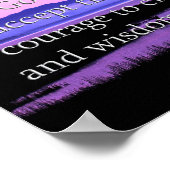 風光明媚なセレニティ祈りの言葉ポスター ポスター (角)