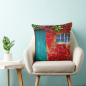 風光明媚なターコイズドアと鮮やかな紅葉 クッション (椅子)