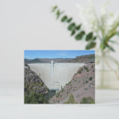 風光明媚なダム写真Flaming Gorge NRA Utah ポストカード (スタンド正面)