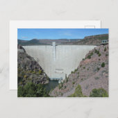 風光明媚なダム写真Flaming Gorge NRA Utah ポストカード (正面/裏面)