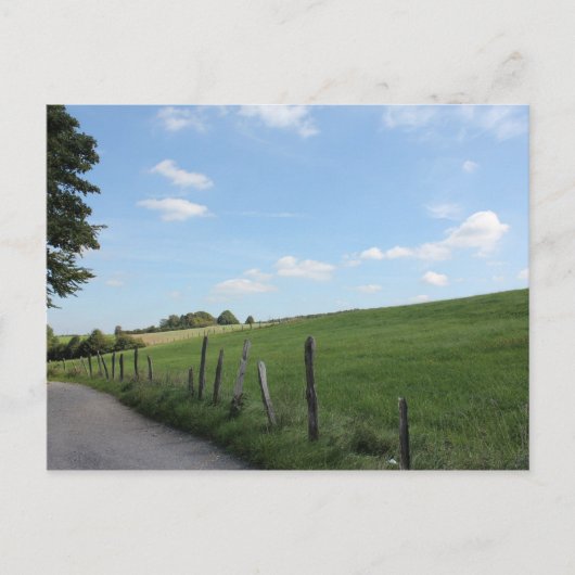 風光明媚なドイツの田舎"ベルギッシュランド" ポストカード (正面)