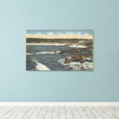 風光明媚なドライブからのカーメル湾のビュー キャンバスプリント (インサイチュ (ウッドフロア))