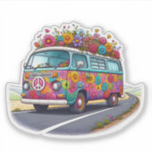 風光明媚なドライブに咲くバン シール (正面)