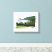 風光明媚なドライブのビーチ キャンバスプリント (インサイチュ (ウッドフロア))