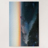 風光明媚なナイアガラ滝ビュー、夜明け、カナダ ジグソーパズル (縦)