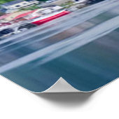 風光明媚なノルウェーの風景ロフテン諸島ノルウェー ポスター (角)