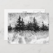 "風光明媚なハイウェイの灰色の日"国のはがき ポストカード (正面/裏面)