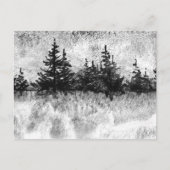 "風光明媚なハイウェイの灰色の日"国のはがき ポストカード (正面)