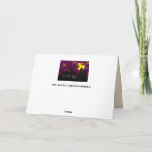 風光明媚なハロウィーンのグリーティングカード カード (裏面)