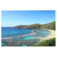 風光明媚なハワイアンコーストメタルウォールアート36 x 24