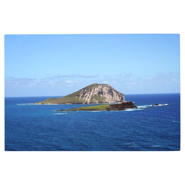 風光明媚なハワイアンビューメタルウォールアート36 x 24 メタルプリント (正面)