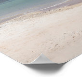 風光明媚なハワイアンラグーンポスター ポスター (角)