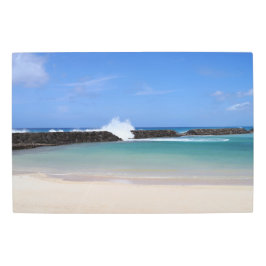 風光明媚なハワイアンラグーンメタルウォールアート30 x 20 メタルプリント