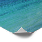 風光明媚なハワイ海ビューポスター ポスター (角)