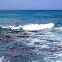 風光明媚なハワイ海ビューメタルウォールアート30 x 20 メタルプリント
