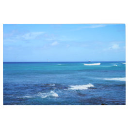 風光明媚なハワイ海ビューメタルウォールアート36 x 24 メタルプリント