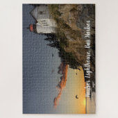 風光明媚なバーハーバーライトハウス ジグソーパズル (縦)