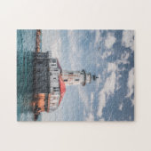 風光明媚なパズルライトハウスビーチライトハウスフォトガー ジグソーパズル (横)